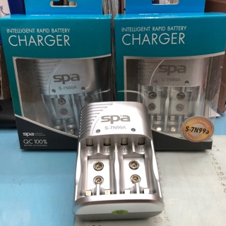 เครื่องชาร์ตถ่านSPA Quick Charger อย่างดี ชาจเต็มแล้วตัด ชาร์จไว AA AAA 9V