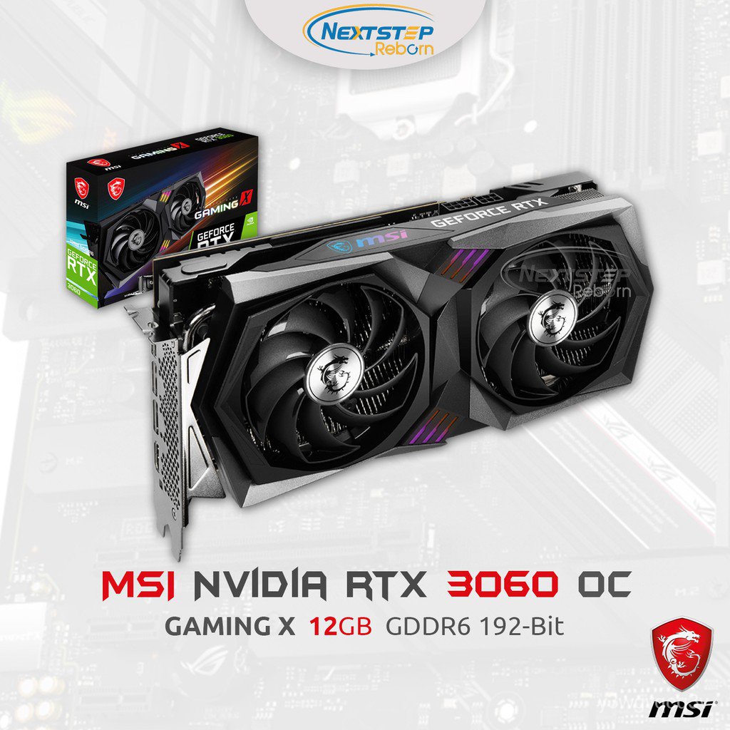 Vga Msi Geforce Rtx 3060 Gaming X 12g None Lhr การ ดแสดงผล ส นค าใหม ร บประก น 3 ป Shopee Thailand