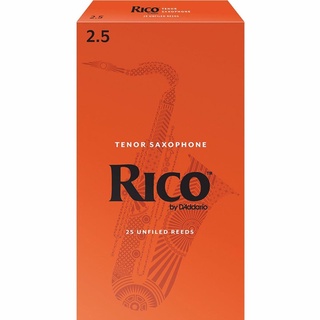 Rico ลิ้นเทเนอร์ แซกโซโฟน กล่องส้ม Tenor saxophone reeds orange box NO. 2.5 (กล่องละ 25 อัน)