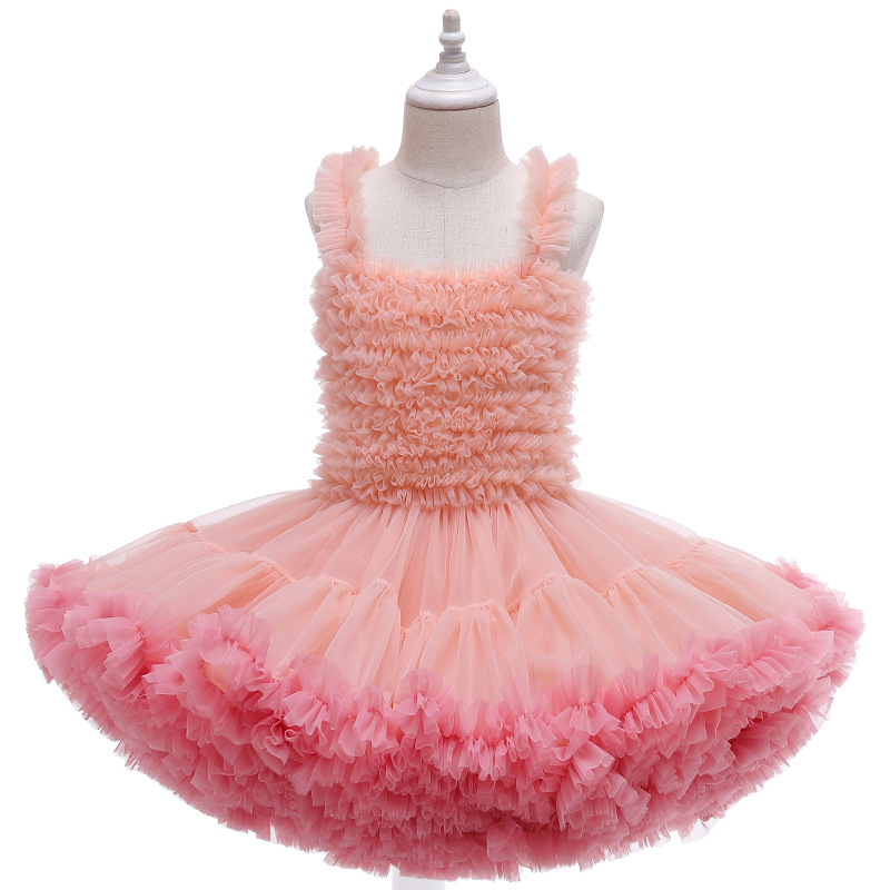 Chainstore Girls Kids Pink and Cream Party Dress Age 9 Months 5 Years DU1