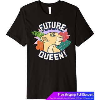 เสื้อยืด พิมพ์ลาย Disney Lion King Nala future Queen flowers พรีเมี่ยม สําหรับผู้ชาย tlK2