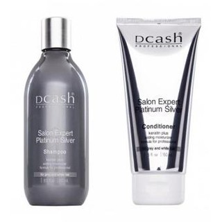 Dcash Salon Expert Platinum Silver ดีแคช  ซาลอน เอ็กซ์เปิร์ท แพลตตินั่ม ซิลเวอร์ เเชมพูเพิ่มประกายสีผมบลอนด์เงิน สีผมเทา