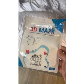 หน้ากากผู้ใหญ่ 3D ฟิลเตอร์ 3 ชั้น 1 ซอง10 ชิ้น
