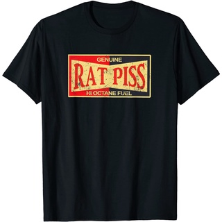 T-shirt  Rat Piss เชื้อเพลิงออคเทนสูง เสื้อยืดแขนสั้นลําลอง คอกลม แฟชั่นเรโทรS-5XL