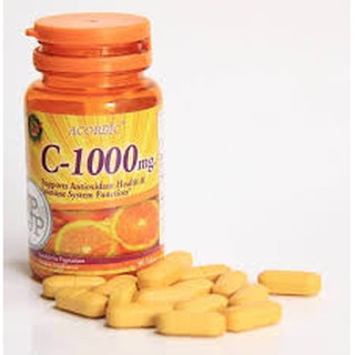 VitaminC (As Ascorbic Acid) 1,000 mg. - Citrus Biofavanoids Extract 50 mg. - Rosehips Extract 25 mg.