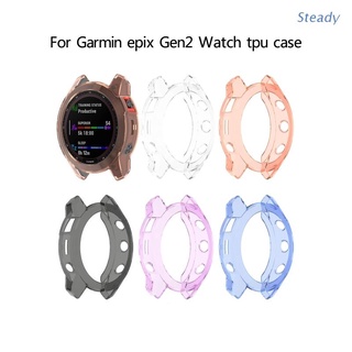 เคสซิลิโคน TPU แบบนิ่ม ป้องกันหน้าจอ สําหรับ Garmin Epix Gen2