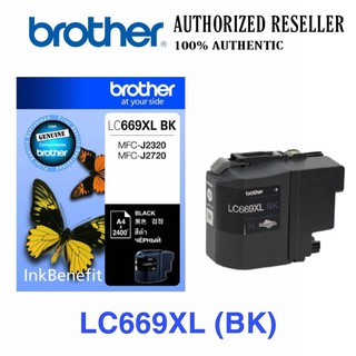 Brother LC-669XL ตลับหมึกอิงค์เจ็ท สีดำ Black Original Cartridge