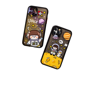 CASE SAMSUNG A03S A52S A22 A42 A52 A32 A02 A12 A02S A31 A21S A11 A21 M12 M02 M11 M31 A71 A51 A01 CORE A10 A20 A30 A50 A70 S Astronaut and cat case