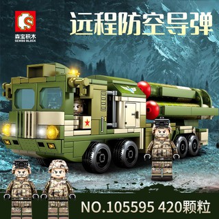 ProudNada Toys ของเล่นเด็ก ตัวต่อเลโก้ ระบบขีปนาวุธต่อต้านอากาศยาน S SEMBO BLOCK HQ-9 ANTI-AIRCRAFT MISSILES SYSTEM 420