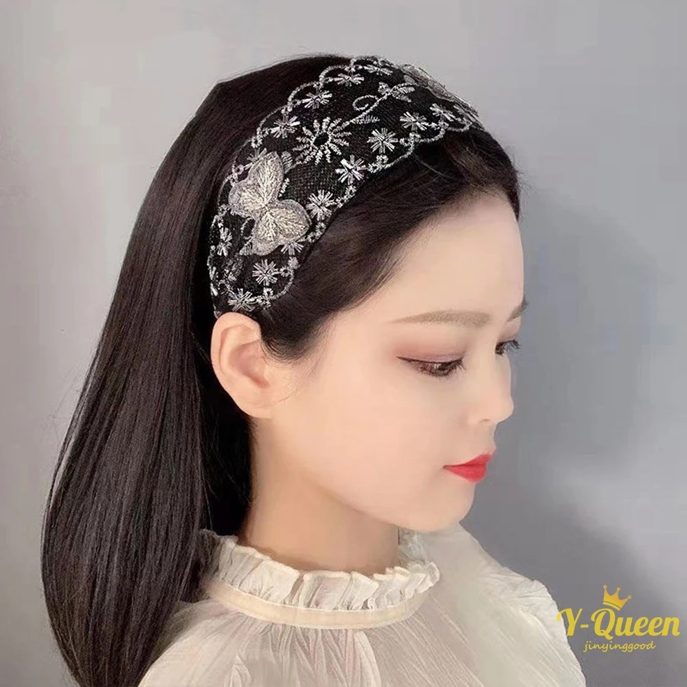 ที่คาดผมผู้หญิง ลูกไม้ ลายผีเสื้อ กันลื่น thumbnail 10