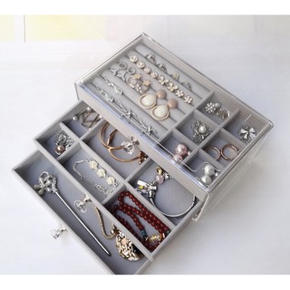 ❤️ร้านไทย❤️ กล่องใส่เครื่องประดับ กล่องเก็บต่างหู กล่องใส่เค…