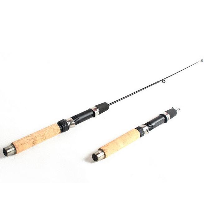 65cm Winter Ice Fishing Rods and Reels for Carp Fly Fishing Tackle Rod Combo Pen Pole Spinning Casting Hard Rods Pesca