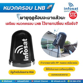 หมวกครอบ LNB จานตะแกรง C-Band ขนาดมาตรฐาน