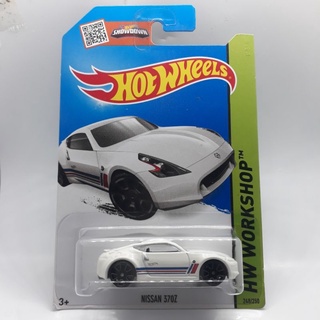 รถเหล็ก Hotwheels NISSAN 370Z สีขาว มีคาด (ib22)