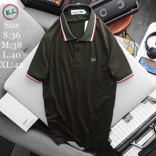 LC⏸LACOSTE เสื้อโปโลแชนสั้นแบรนด์