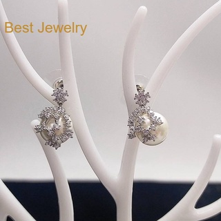 Best Jewelryต่างหูเพชรเกรดพรีเมี่ยม ประกายไฟเทียเท่าเพชรแท้ เครื่องประดับออกงาน เกรดสวย สร้อยเพชร รับ dropship