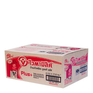 ไวตามิ้ลค์ นมถั่วเหลือง 250 มล. x36 กล่อง Vitamilk Soymilk 250ml x36 boxes