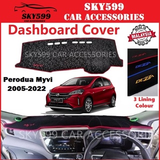 Perodua Myvi 2005-2023 แผ่นแดชบอร์ด แบบหนา กันลื่น คุณภาพสูง