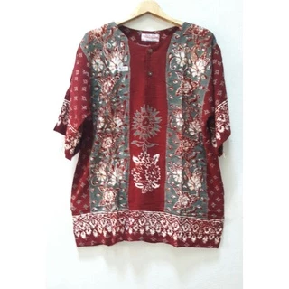 เสื้ออินโดนีเซียแท้ ผ้าบาติกคอกลมแขนสั้นไซส์ใหญ่พิเศษรอบอก46"-50"จัมโบ้(ญ/ช)ใส่ได้ใส่เย็นสบายสุดคุ้ม