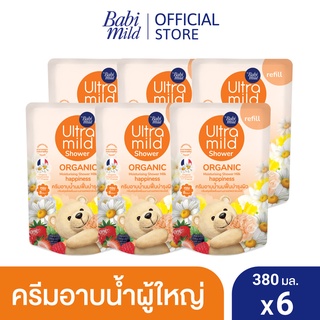 อัลตร้ามายด์ สบู่เหลว แฮปปี้เนส ถุงเติม 380 มล. X6 / Ultra Mild Happiness Bath Refill 380ml x6