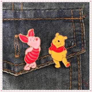 ★ Winnie The Pooh - Pooh Bear &amp; Piglet Brooches ★ 1Pc Cartoon Creative Fashion Doodle Enamel Pins Backpack Button Badge Brooch