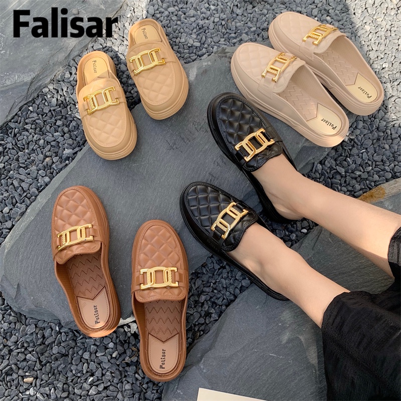 Falisar รองเท้าแตะแฟชั่นผู้หญิง(ยางพารา)สวยทุกสีเลยจ้ารองเท้าหัวแหลม NO.8012-3