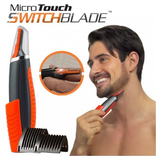 Trimmer 2 In 1 ชาย Switchblade เคื่องตัดแต่ง หนวดเครา/คิ้ว/เครื่องโกนหนวด/ผม แบบพกพา ใช้งานได้ง่าย พร้อมส่งมีเก็บปลายทาง