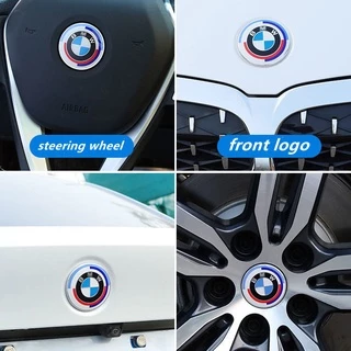 BMW สติ๊กเกอร์ติดรถ โลโก้รถยนต์ ด้านหน้า และด้านหลัง สําหรับ BMW 50th Commemorative Edition 5 series 3 series 6 series GT X5 X3 X1 M5 M3