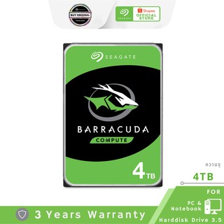 Seagate 4TB BarraCuda HDD 3.5” 5400RPM C/256MB SATA 6GB/s (ST4000DM004_3Y)