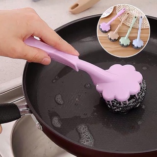 แปรงขัดหม้อแบบมีด้ามจับ สามารถถอดหัวเปลี่ยนได้