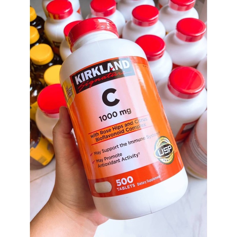 Kirkland Signature Vitamin C 1000 mg ( 500 เม็ด ) วิตามินซี สุดยอดวิตามินครอบจักรวาล