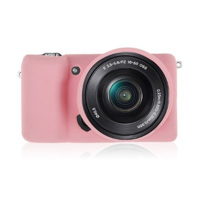 Soft Silicone Camera Case Bag Cover Skin For SONY A5000/5100 (PINK)#0889