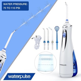 Waterpulse Water Flosser รุ่นไร้สาย Portable V400 สี Blue เครื่องฉีดน้ำทำความสะอาดฟัน อัตโนมัติ กันน้ำ