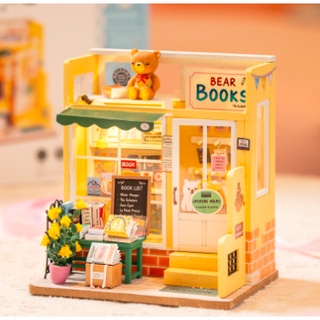 Robotime :#DG152 #BEAR_BOOKS Miniature Dollhouse