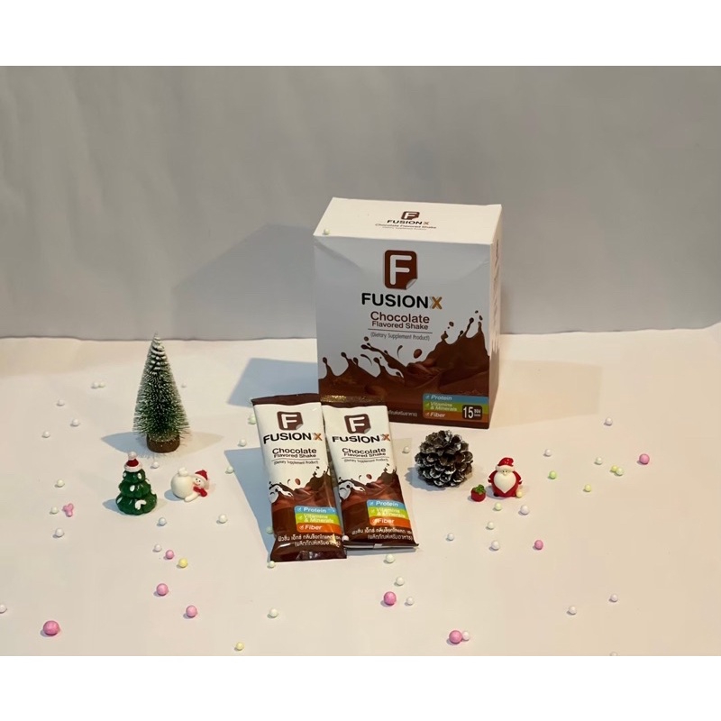 ผลิตภัณฑ์อาหารเสริม fusion x รสช็อกโกแลต