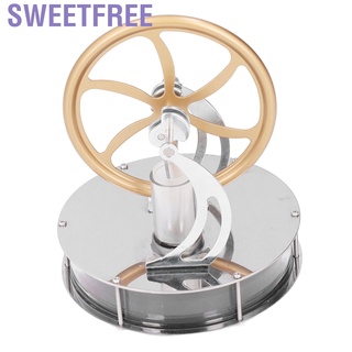 Sweetfree Stirling Engine Motor Toy Low Temperature Model Stainless Steel for Physics Learning