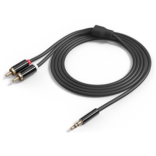 แจ็คอะแดปเตอร์สายสัญญาณเสียง 3 . 5 มม . To 2 Rca Audio Cable Aux Splitter 3 . 5 มม .