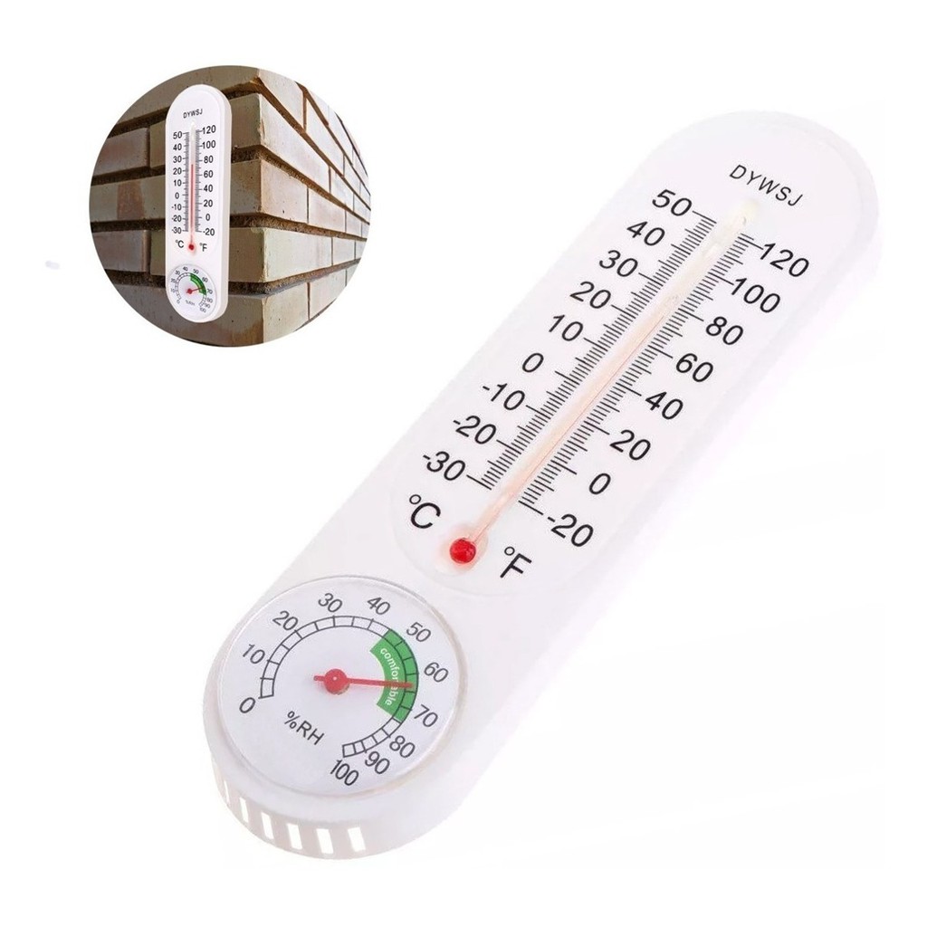 Wall-mounted Analog Thermometer Hygrometer Humidity Monitor Meter X4J4