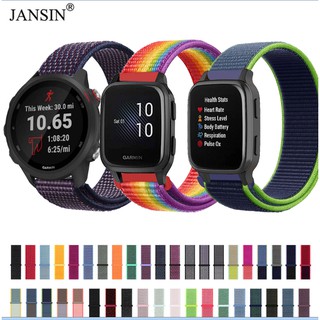 สายนาฬิกาข้อมือ สำหรับ Garmin Venu Sq นาฬิกาสมาร์ทวอทช์ nylon sport band for Garmin Forerunner 645 245 245M