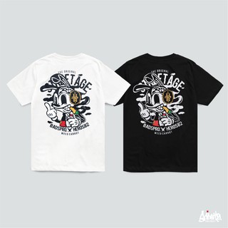 [ปรับแต่งได้]Just Say Bad ® เสื้อยืด รุ่น Mickey Rabbit ดำ ขาว ( ลิขสิทธิ์แท้ ) แขนสั้น แนวสตรีท เสื้อยืดผู้ชาย หญิง M L