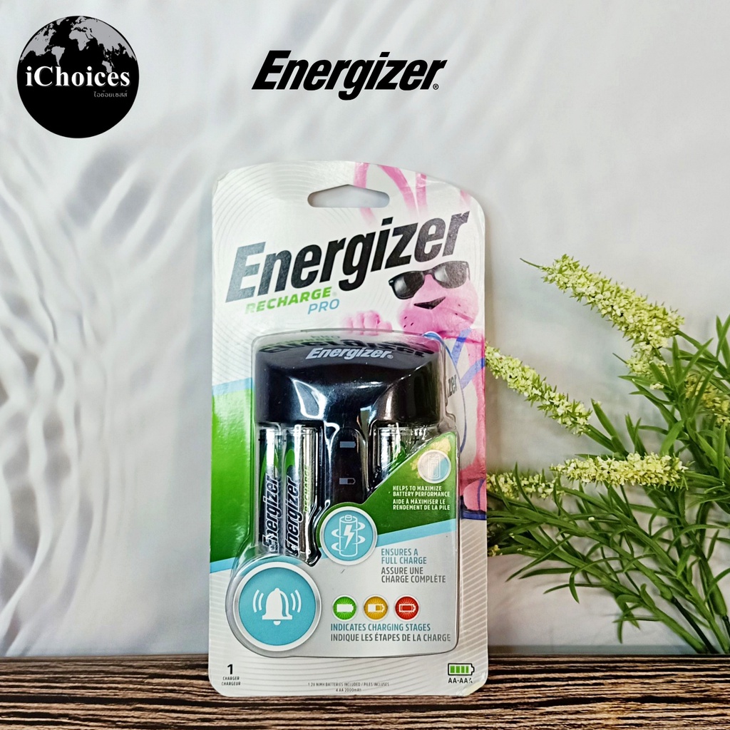 เครื่องชาร์จถ่าน พร้อมถ่าน AA 4 ก้อน Energizer® Rechargeable AA and AAA Battery Charger (Recharge Pr