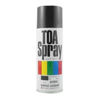 สีสเปรย์อเนกประสงค์ สีดำเงา TOA acrylic spray #002