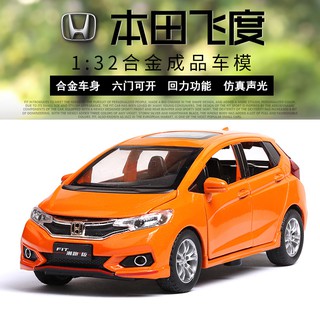 โมเดลรถยนต์ Honda Fit Diecast สเกล 1/32 ของเล่นสําหรับเด็ก