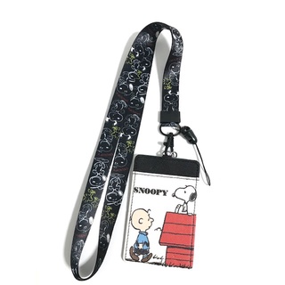 SNOOPY WB  สายคล้องคอ สายคล้องบัตร ที่ใส่บัตร ซองใส่บัตร ที่ใส่บัตร พร้อมสายคล้องคอ ลาย SNOOPY WB  งานดี สวยงาม BY 8118