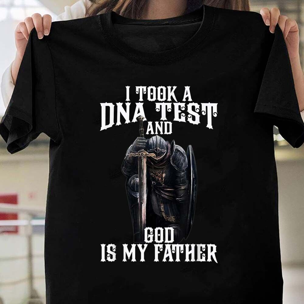 Graphics Tee พิมพ์รูปแบบตลก I Took A Dna Test และ God Is My Father Tshirt