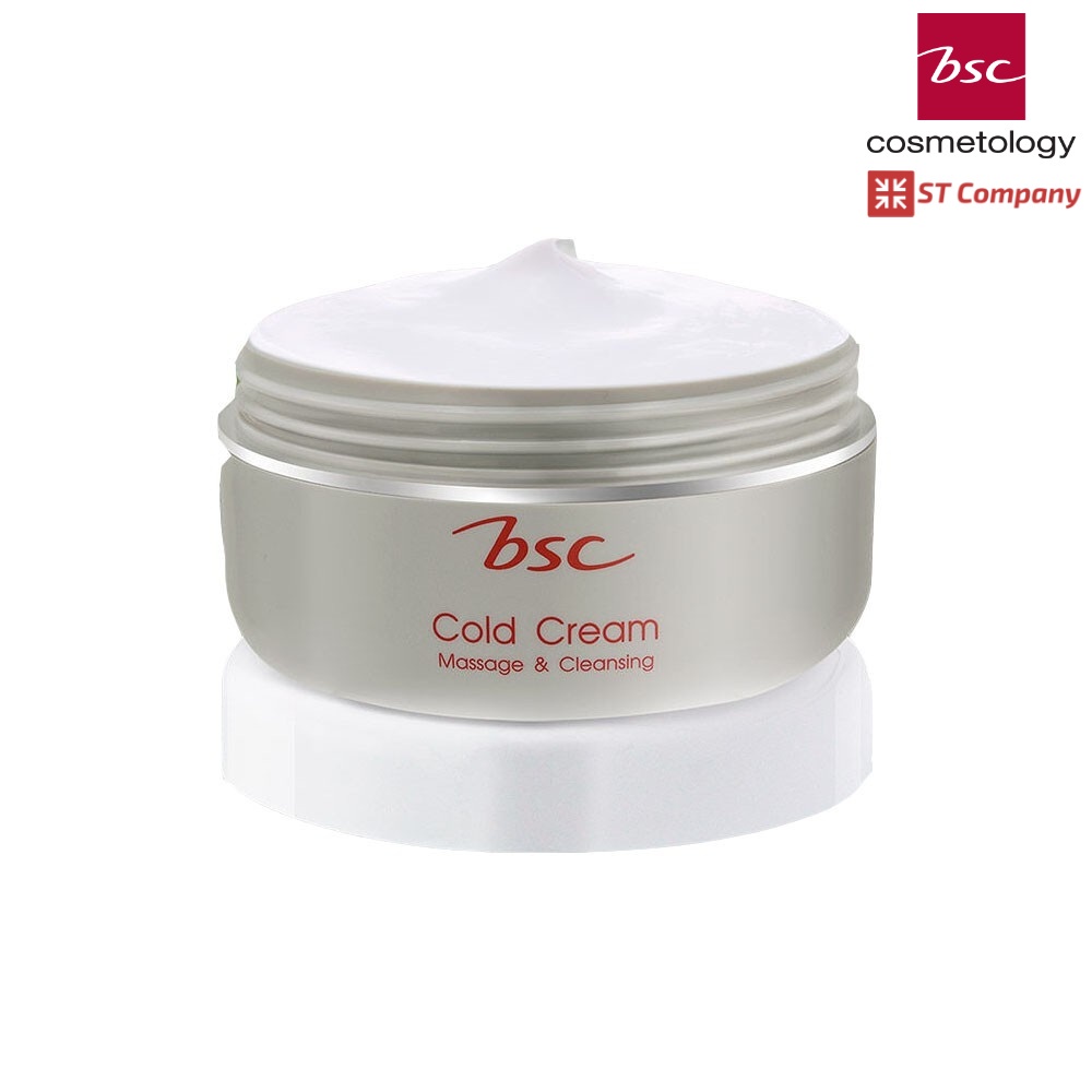 ครีมนวดหน้า และ ล้างหน้า BSC Massage &Cleansing Cold Cream 65 กรัม บีเอสซี มาสชาจ คลีนซิ่ง โคลด์ครีม นวดหน้าเครื่องสำอาง
