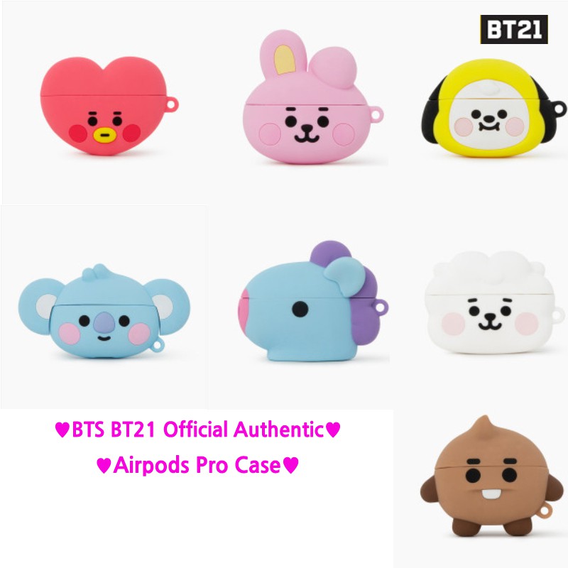 BTS BT21 Official Baby Lovely Face For AirPods PRO Case Cover Authentic (Ready Stock) TIZA