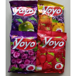 ขนมเยลลี่ โยโย่ ขนาด 80 กรัมมี4รสให้เลือกขนมเยอลลี่เยลลี่ YOYO GUMMY JELLY