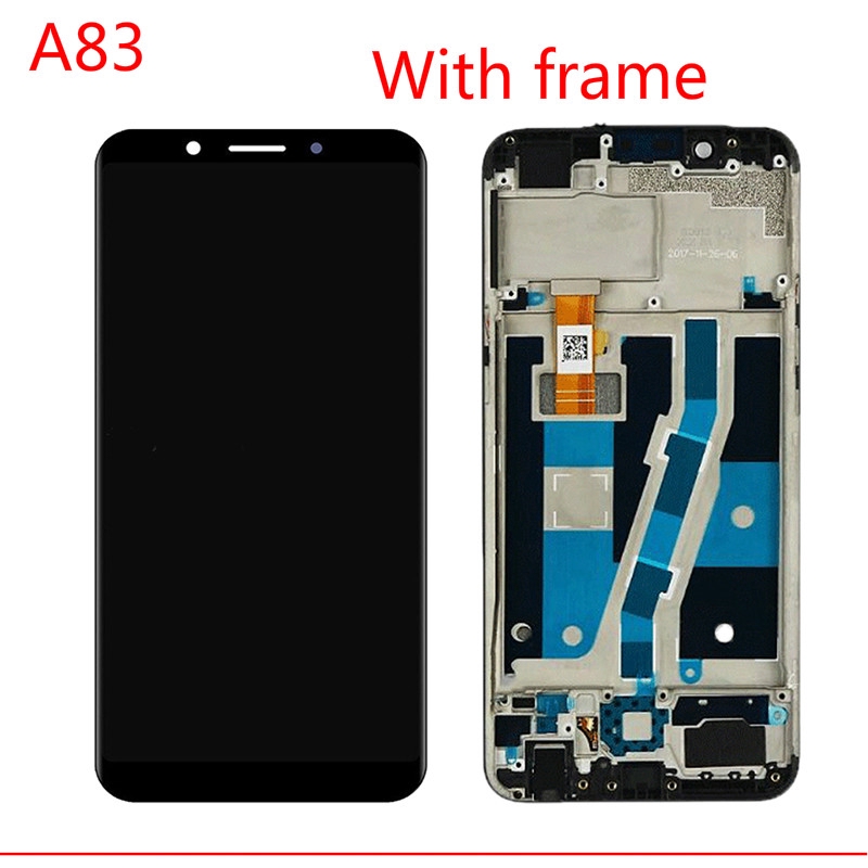 สําหรับ oppo A83 หน้าจอ LCD พร้อมชิ้นส่วนหน้าจอสัมผัสพร้อมกรอบ Digitizer A83t Lcd CPH1729