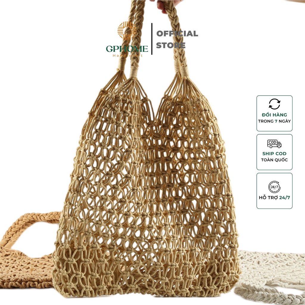 GPHOME FASHIONABLE UMBRELLA MESH BAG สําหรับเก็บของหลายชั้น